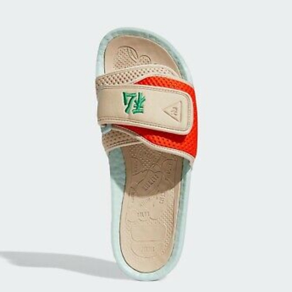 NWT Unisex Adidas x Pharrell Williams Chancletas HU Slides - Picture 6 of 12